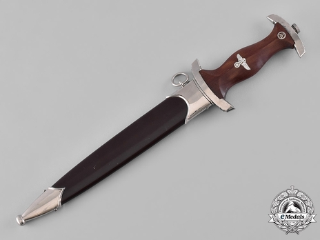 SA Standard Service Dagger by C. Wüsthof (personalised; RZM & maker marked) Obverse in Scabbard
