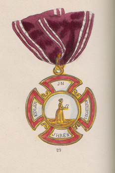 Order of St. Anna, Chapter of Würzburg Obverse