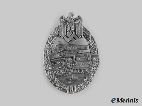 Panzer Assault Badge, by W. Hobacher Obverse