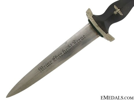 Allgemeine SS 1933 Honour Dagger (by Unknown Maker 188; numbered) Obverse Blade Detail