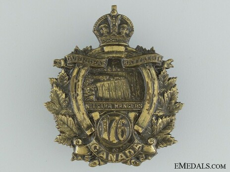 176th Infantry Battalion Other Ranks Cap Badge (Solid) Obverse