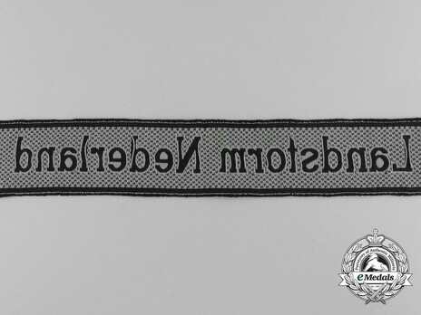 Waffen-SS Landstorm Nederland Cuff Title Reverse