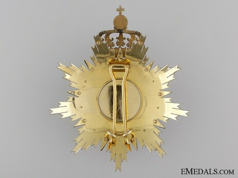 Grand Cross Breast Star (Silver gilt and gold) Reverse