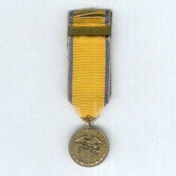 Miniature Bronze Medal (for Navy, 1913-) Reverse