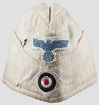 Kriegsmarine White NCO/EM Ranks Board Cap Obverse