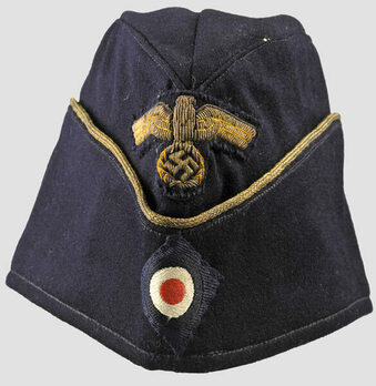 Kriegsmarine Blue Officer Ranks Board Cap (Bullion version) Obverse