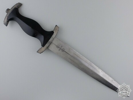 Allgemeine SS M33 RZM Marked Service Dagger (by Unknown Maker 807) Reverse