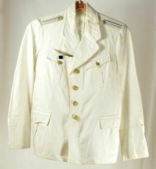 Afrikakorps Kriegsmarine White Service Jacket (New Style version) Obverse