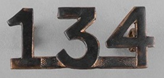 134th Infantry Battalion Other Ranks Shoulder Title Obverse