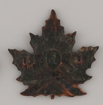 204th Infantry Battalion Other Ranks Cap Badge Reverse