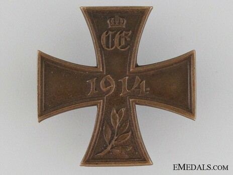 War Commemorative Cross (with pinback) Obverse