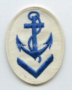 Kriegsmarine Obermaat Boatswain Insignia (embroidered) Obverse