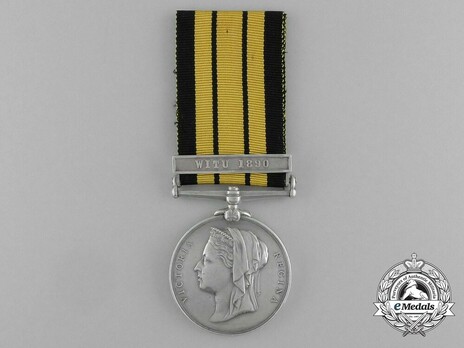 Silver Medal (with "WITU 1890" clasp) Obverse