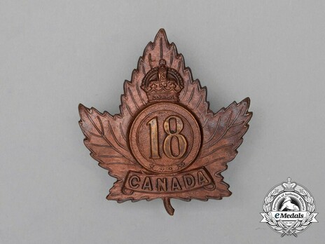 18th Infantry Battalion Other Ranks Cap Badge Obverse