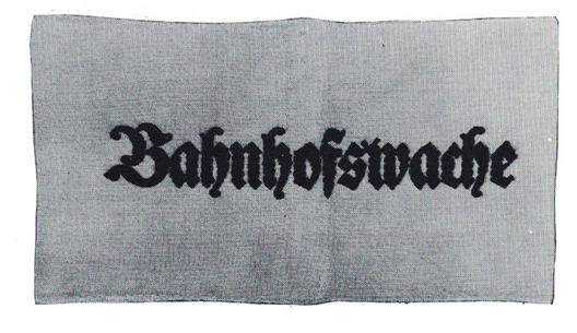 German Army Railway Station Guard Armband Obverse