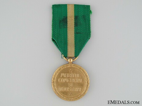 Medal of Commercial and Industrial Merit, I Class Reverse