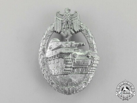 Panzer Assault Badge, in Silver, by Steinhauer & Lück Obverse