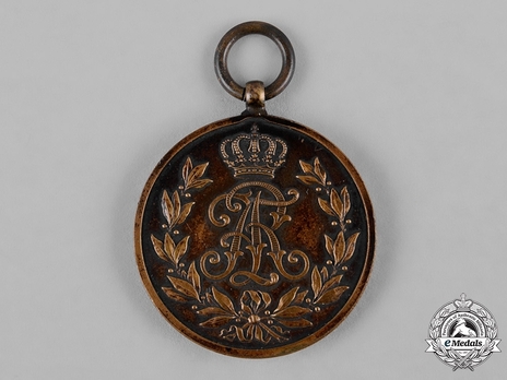 Friedrich August Medal, in Bronze Obverse