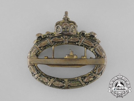 Submarine War Badge, by P. Meybauer (unmarked) Obverse