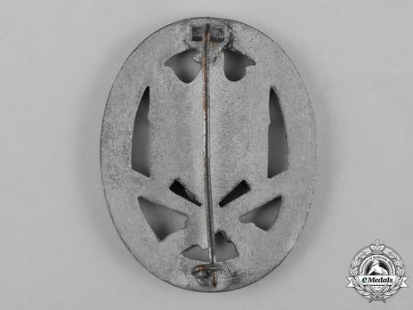 General Assault Badge (in zinc) Reverse