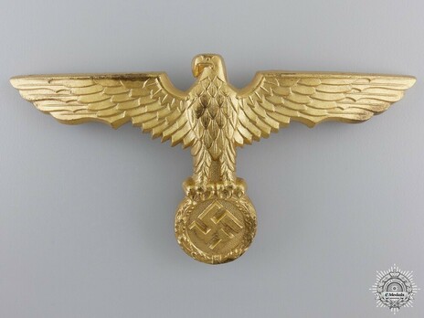 Kriegsmarine Pith Helmet Eagle Insignia Obverse