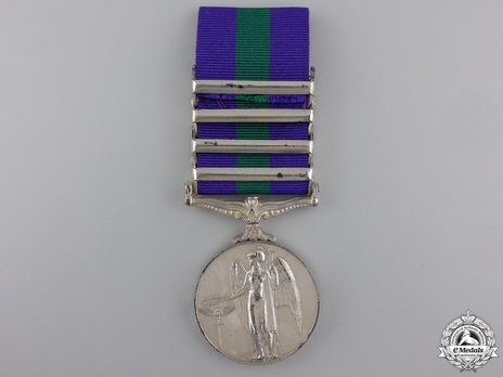 Silver Medal (with "BOMB & MINE CLEARANCE 1945-49” clasp) (1937-1949) Reverse