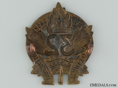 32nd Infantry Battalion Other Ranks Cap Badge Reverse