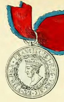 Royal Order of Francis I, Medal, in Silver Obverse