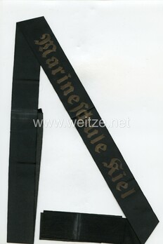 Kriegsmarine Marineschule Kiel Cap Tally Ribbon Obverse