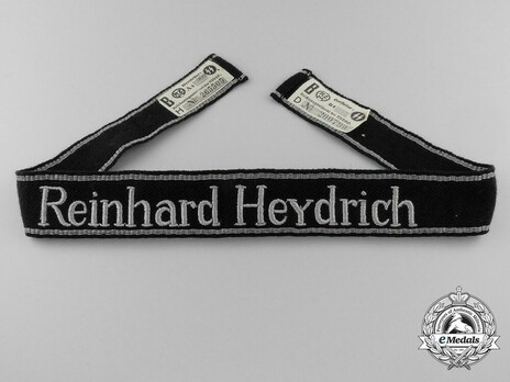 Waffen-SS Reinhard Heydrich NCO/EM's Cuff Title (RZM machine-embroidered version) Obverse