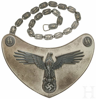 Allgemeine SS Flag Bearer Gorget Obverse