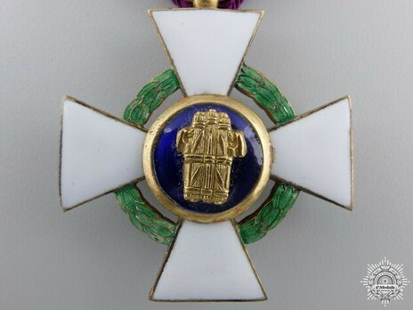 Order of the Roman Eagle, Knight's Cross (with wreath) Reverse