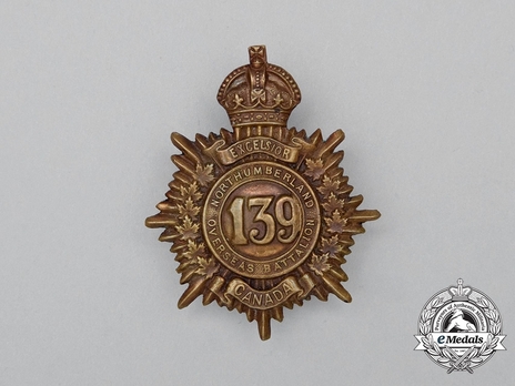 139th Infantry Battalion Other Ranks Cap Badge Obverse