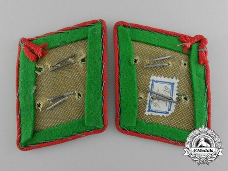 Luftwaffe Field Divisions Artillery Gefreiter Collar Tabs Reverse