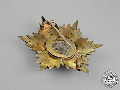 Order of Fidelity, Type II, Grand Cross Breast Star Reverse