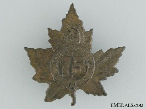 75th Infantry Battalion Other Ranks Cap Badge Obverse