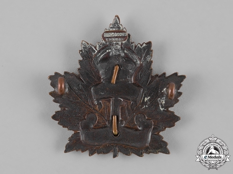 1st Infantry Battalion Other Ranks Cap Badge Reverse