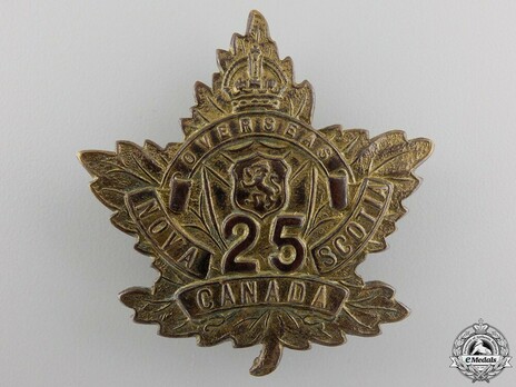 25th Infantry Battalion Other Ranks Cap Badge Obverse