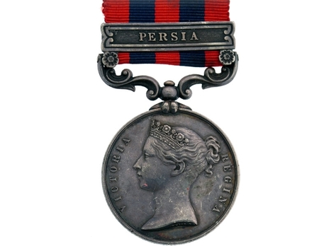 Silver Medal (with "PERSIA" clasp) Obverse