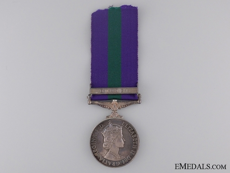 Silver Medal (with "BRUNEI” clasp) (1955-1962) Obverse