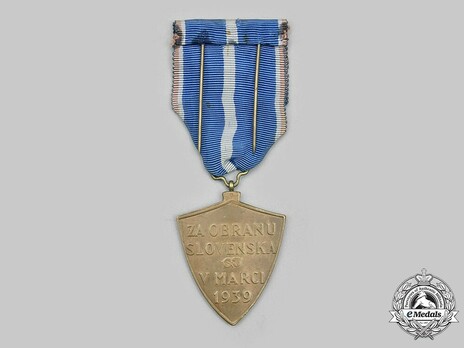 Commemorative Medal for the Defence of Slovakia, Type I