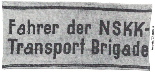 NSKK Transport Brigade Driver Armband Obverse