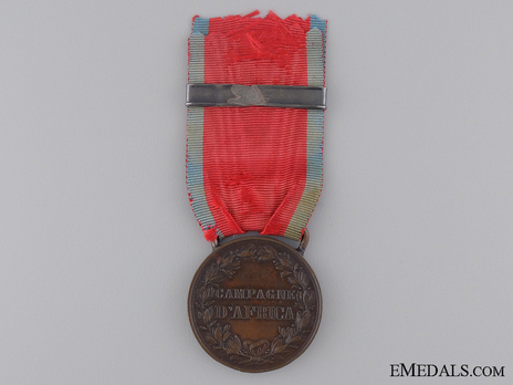 Medal for the Africa Campaign (stamped "SPERANZA") Reverse