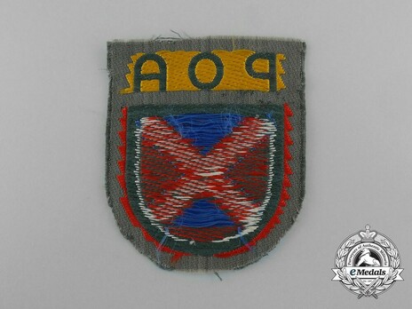 German Army Russian Army of Liberation Sleeve Insignia Reverse