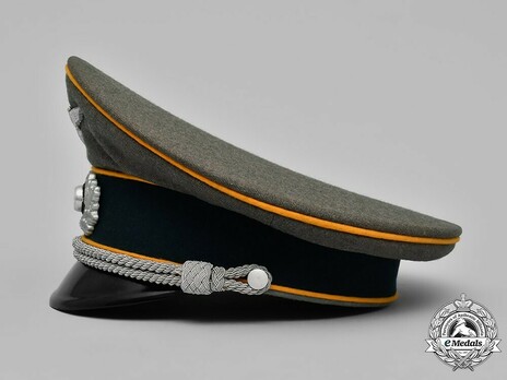 German Army Cavalry Officer's Visor Cap Left Side