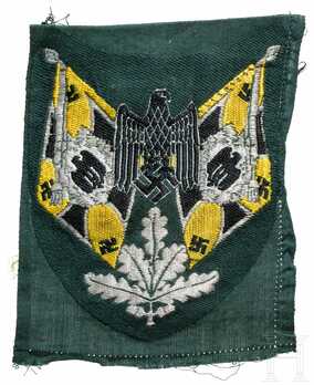 German Army Standard Bearer Arm Shield (Signals version) Obverse