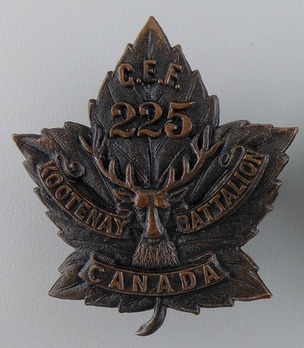 225th Infantry Battalion Other Ranks Collar Badge Obverse