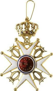 Order of St. Olav, I Class Commander, Military Division (1847-1905) Reverse