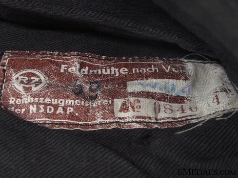 NSKK Rottenführer Field Cap 2nd Pattern Tag Detail