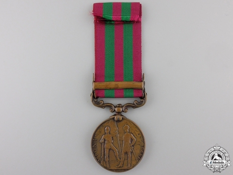 Bronze Medal (with "PUNJAB FRONTIER 1897-98" clasp) (1896-1901) Reverse